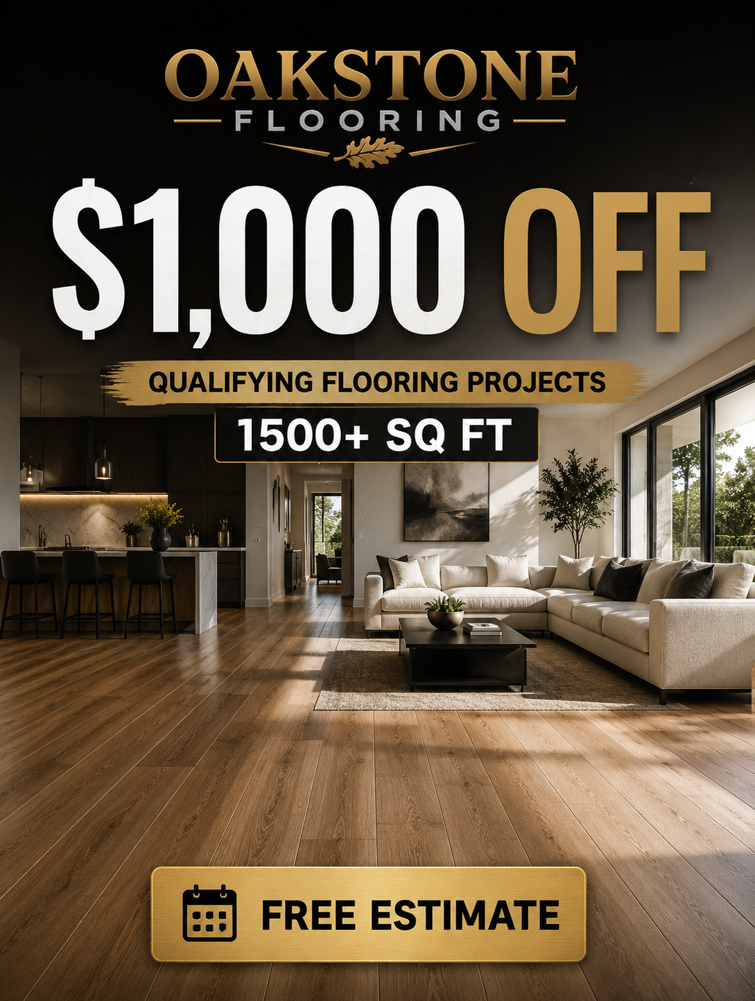 Beautiful finished flooring in an Arizona home
